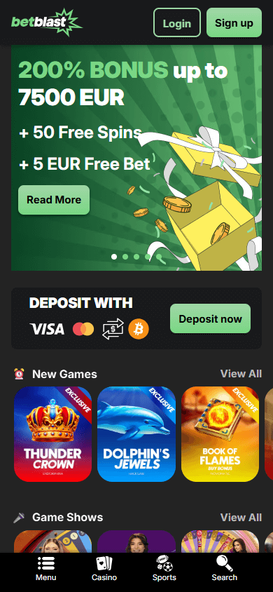 BetBlast Casino Mobile screenshot